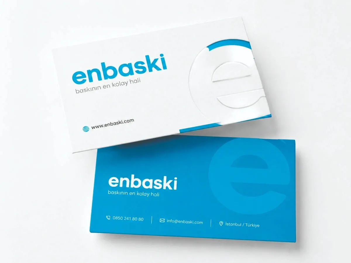 Ekspres İki Kenar Oval Kartvizit