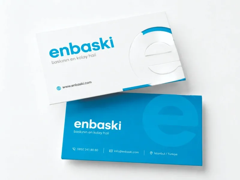 Ekspres İki Kenar Oval Kartvizit