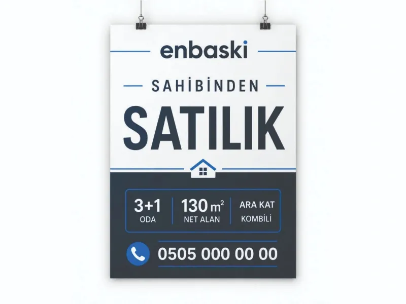 Satılık/Kiralık Afiş